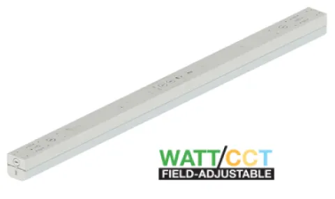 (6-PACK) 4ft Shop Light WATTAGE SWITCHABLE (30w/35w/40w) 3CCT SWITCHABLE (3500K/4000K/5000K) Dimmable RADIUS LENS MODEL