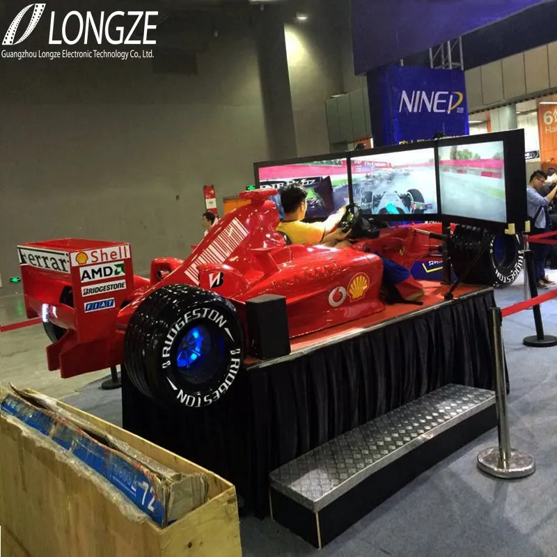 Amazing High Technology Earn Money 3 Large Screens F1 Car Driving Game Machine Simulator, View car driving simulator, LONGZE Product Details from Guangzhou Longze Electronic Technology Co., Ltd. on Alibaba.com