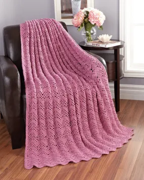 Bands of Lace Ripple Afghan