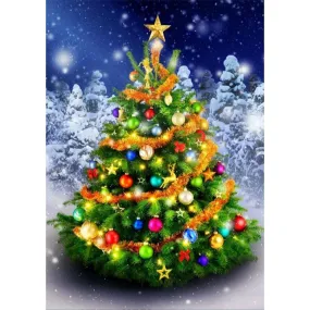 Christmas Tree - 5D DIY Round Drill Diamond Painting (Canvas 40x50cm/15.71x19.69in )