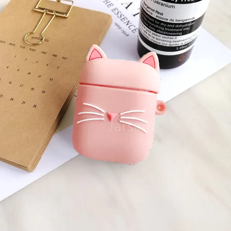 Cute Cartoon Silicone Cases for Airpods 1 2 Protective Wireless Earphone Charging Cover for Airpods Case