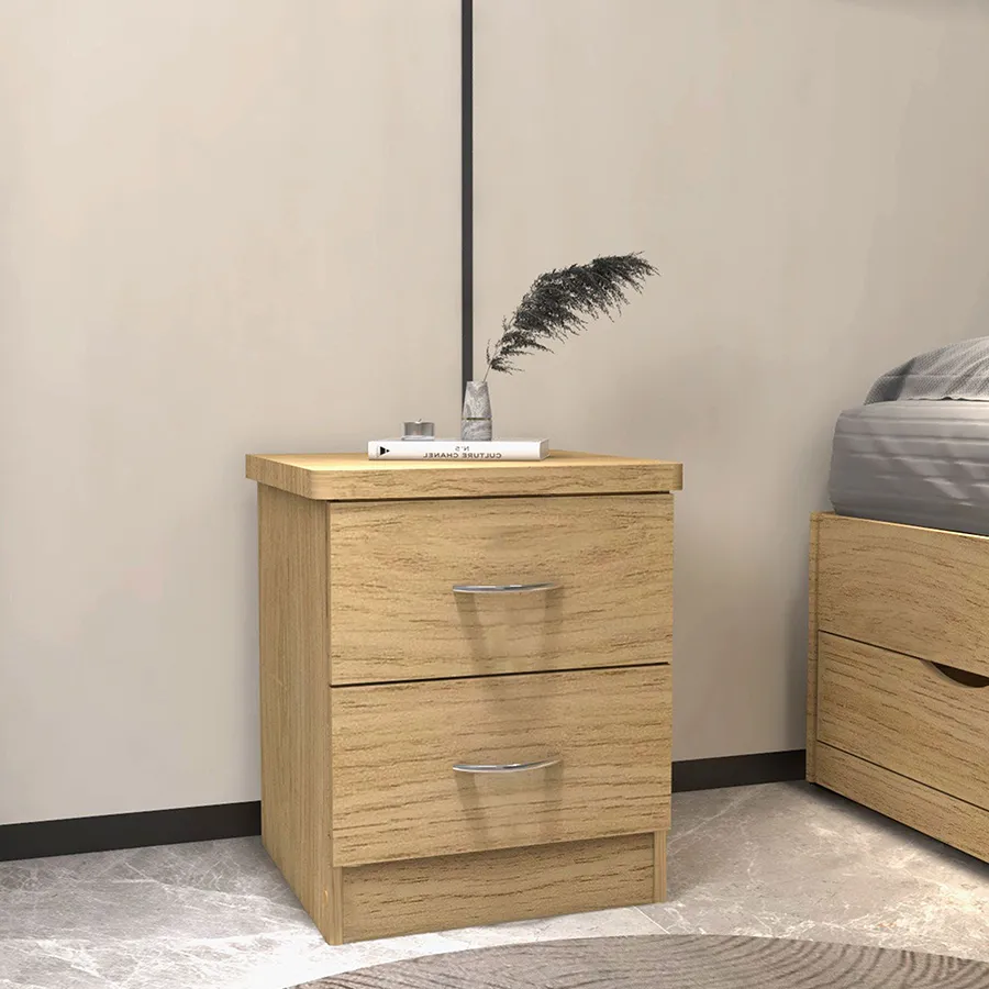 Geraine 2 Drawer Nightstand