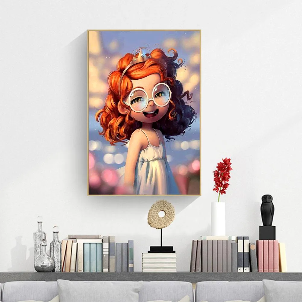 Girl Full Drill 5D DIY Diamond Painting - 30x40CM