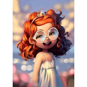 Girl Full Drill 5D DIY Diamond Painting - 30x40CM