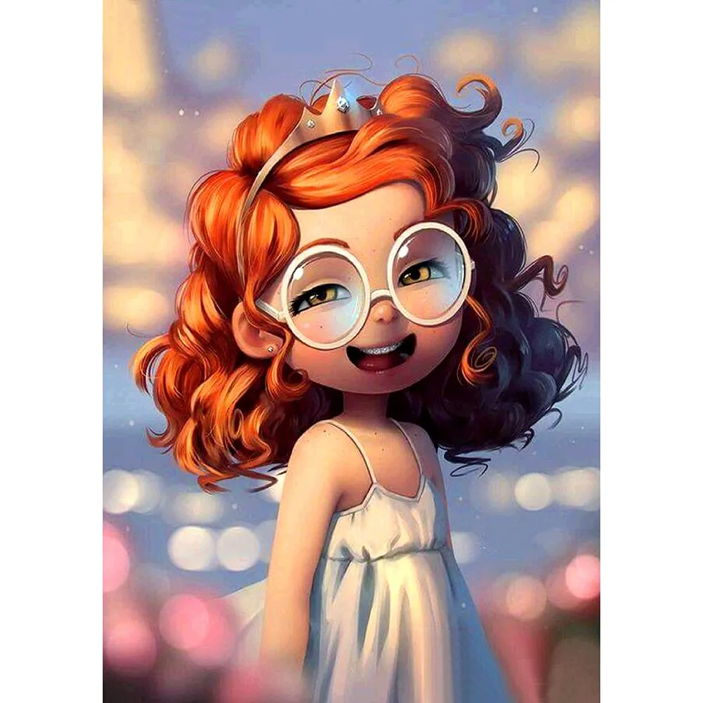 Girl Full Drill 5D DIY Diamond Painting - 30x40CM