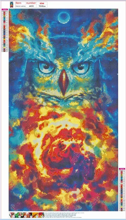 Owl Sky - Full Round Diamond Painting(70*40cm)