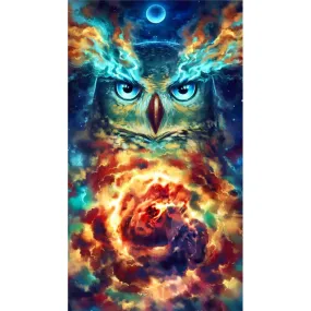 Owl Sky - Full Round Diamond Painting(70*40cm)