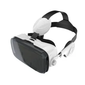 Reiko 3D VIRTUAL REALITY BOX (VR BOX) GLASSES FOR 3.5 TO 6 INCH PHONES WITH BLUTOOTH CONTROL IN BLACK