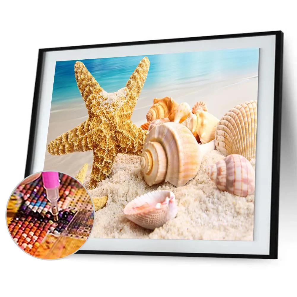 Shell Star - Full Square Diamond - 50x40CM