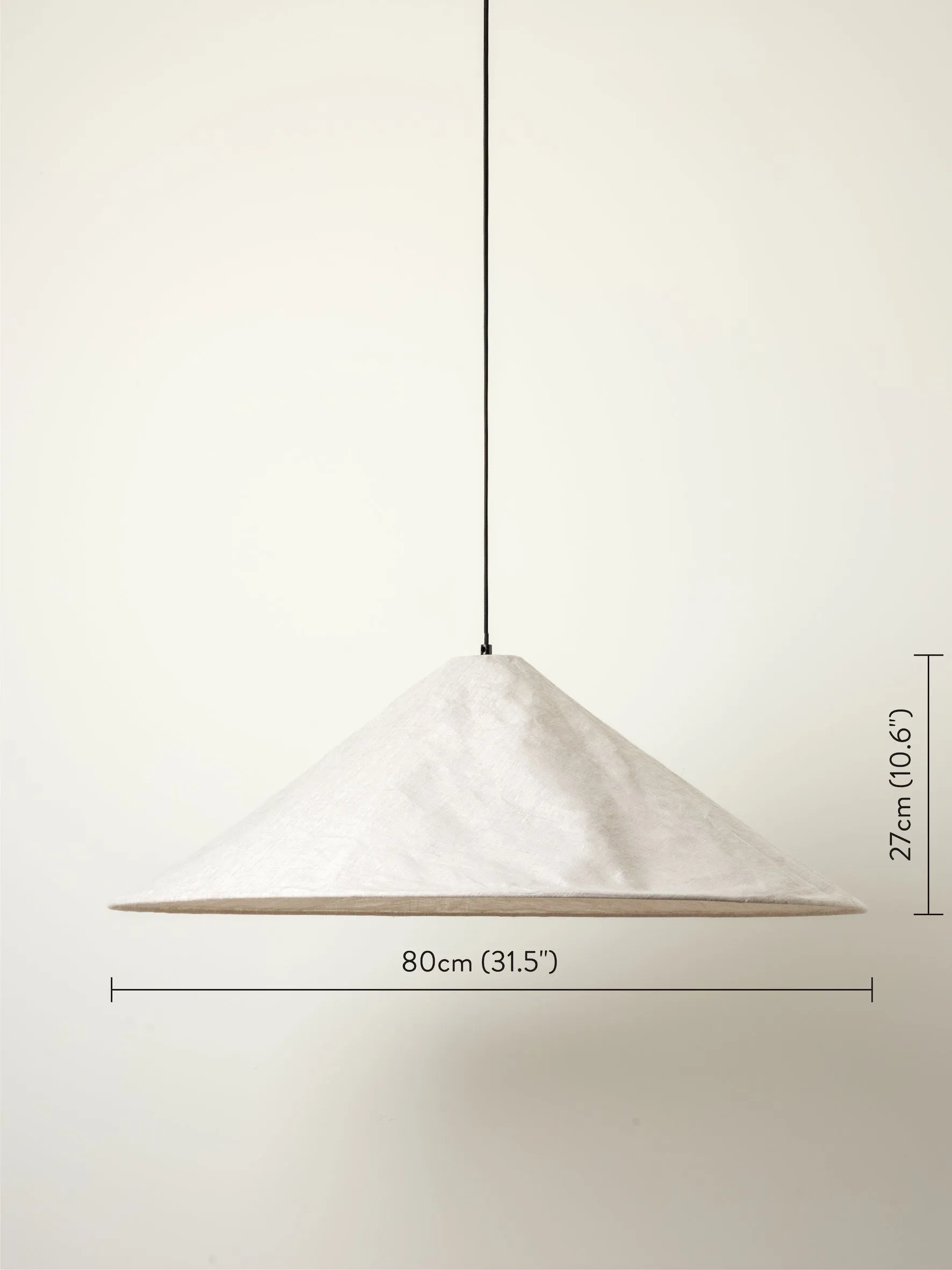 Siya - collapsible oversized linen shade