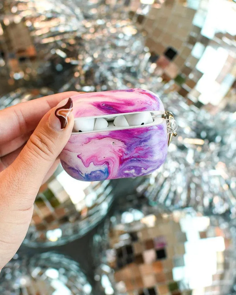 Tie Dying Over You | Purple Marble AirPods Case