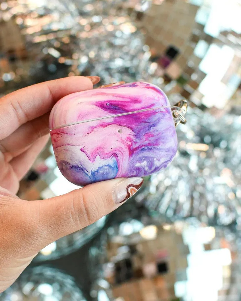 Tie Dying Over You | Purple Marble AirPods Case