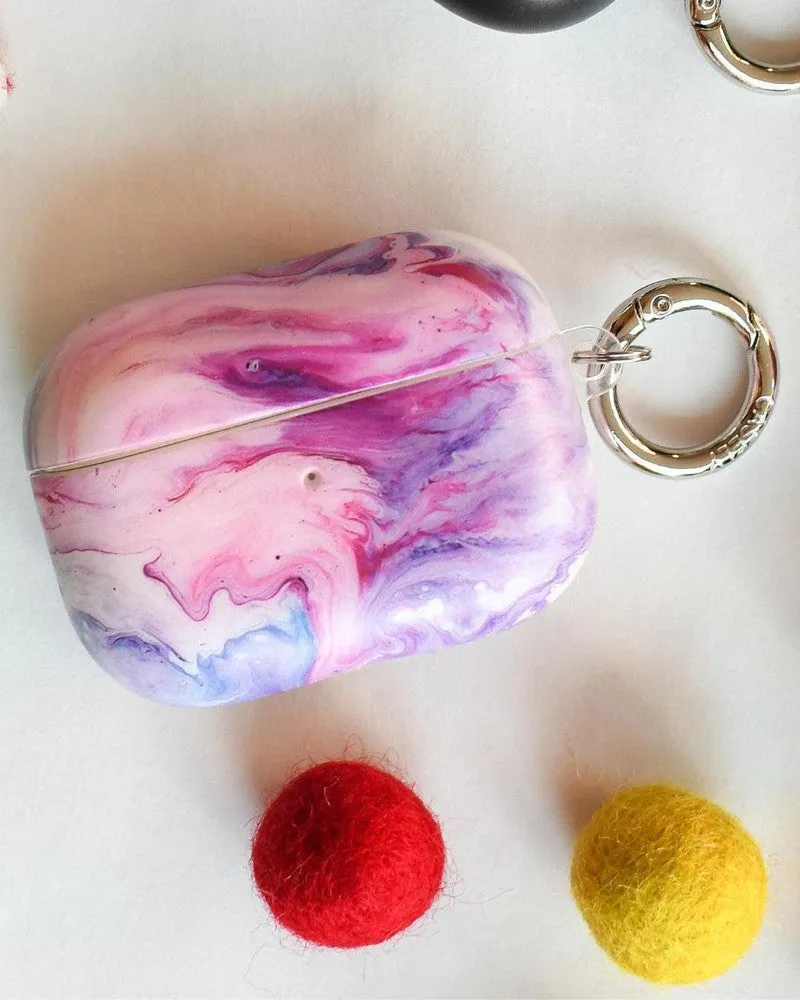 Tie Dying Over You | Purple Marble AirPods Case