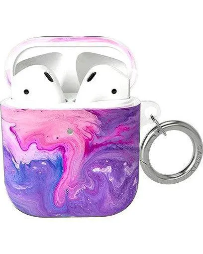 Tie Dying Over You | Purple Marble AirPods Case