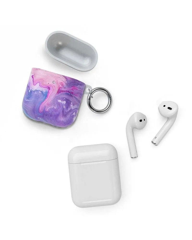 Tie Dying Over You | Purple Marble AirPods Case