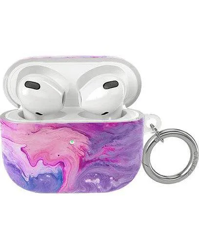 Tie Dying Over You | Purple Marble AirPods Case