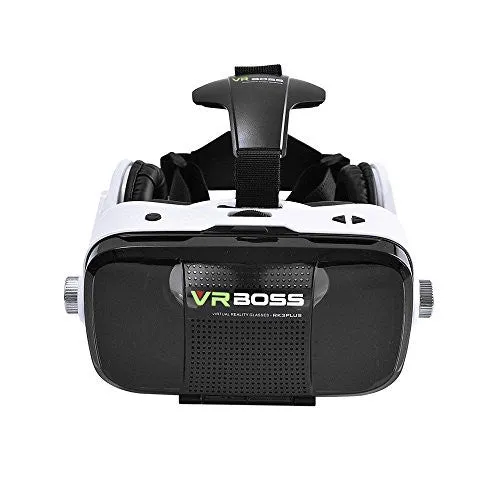 VIGICA VR BOSS Virtual Reality Headset 3D Glasses with Headphone for 4.0-6.3 inch iOS Android Smartphone iPhone...