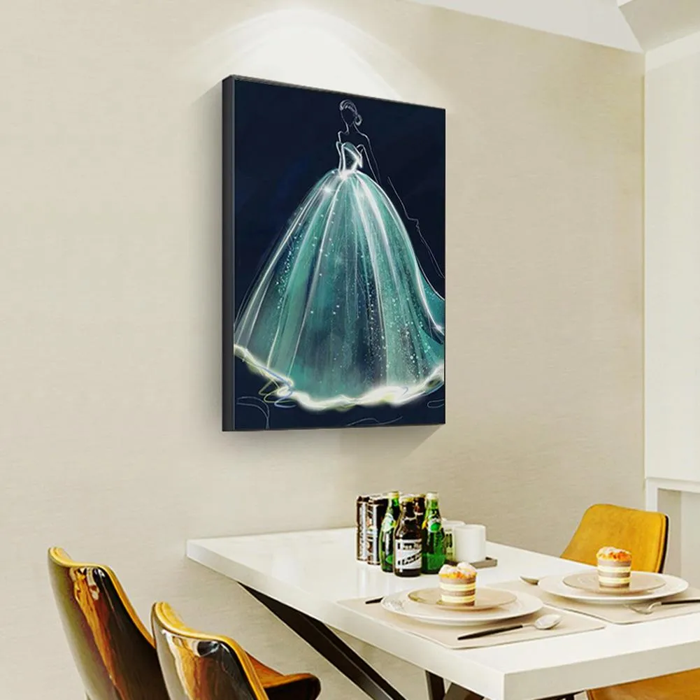 Wedding Dress Woman - Full Round Diamond - 40x50CM